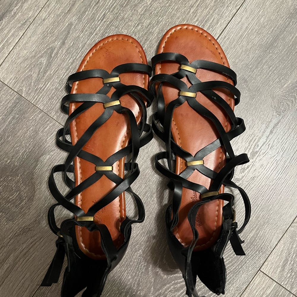 Black Strappy Sandals